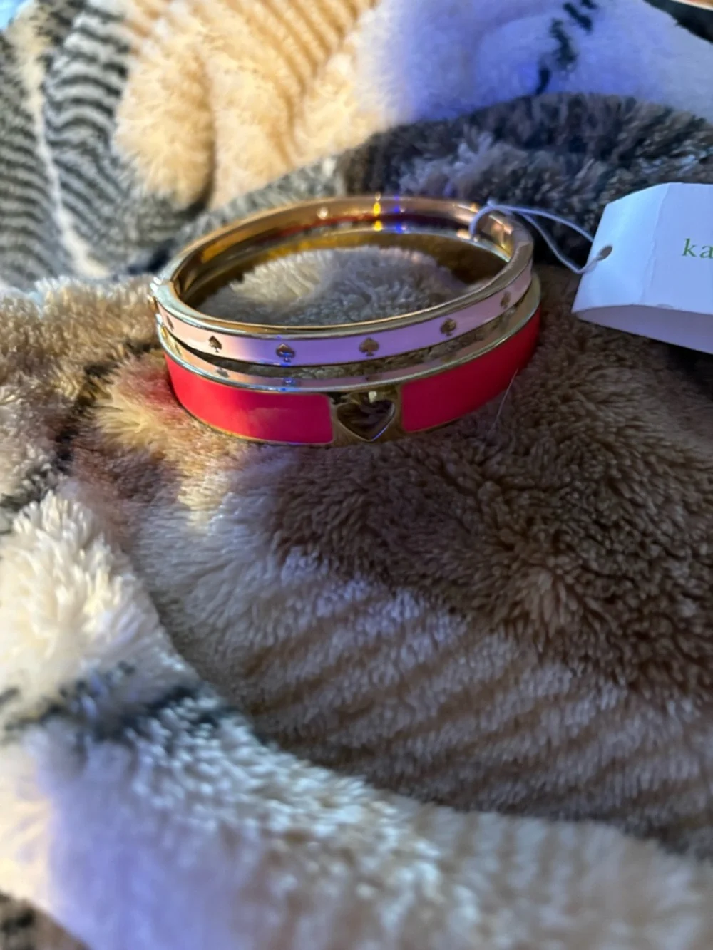 kate spade Pink & Hot pink Enamel Bangle Set - Picture 2 of 3